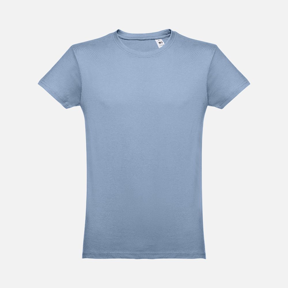 Футболка мужская Luanda, голубая с логотипом