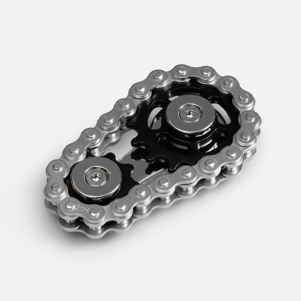 Антистресс Enchain, серебристый с логотипом