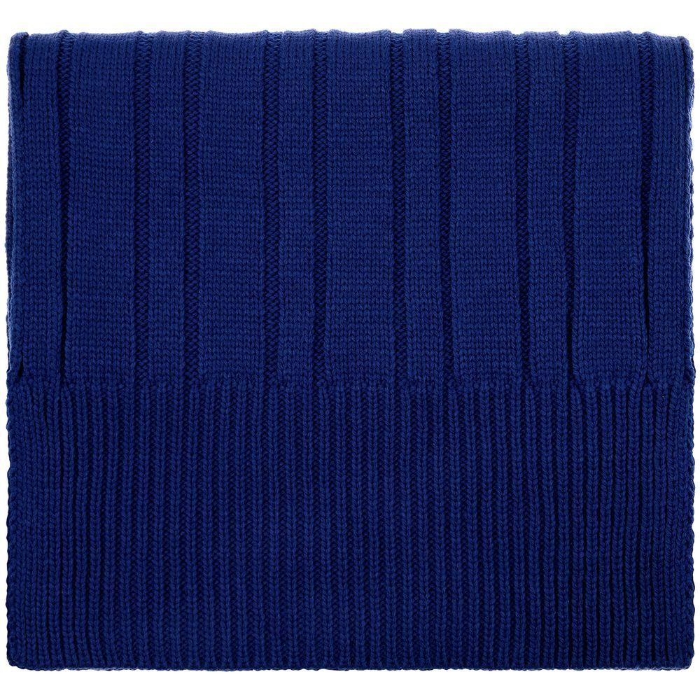 Шарфы с печатью логотипа. Шарф Knit Beat по цене 921 ₽ руб. (артикул 19892.41) Шарф Knit Beat, темно-синий