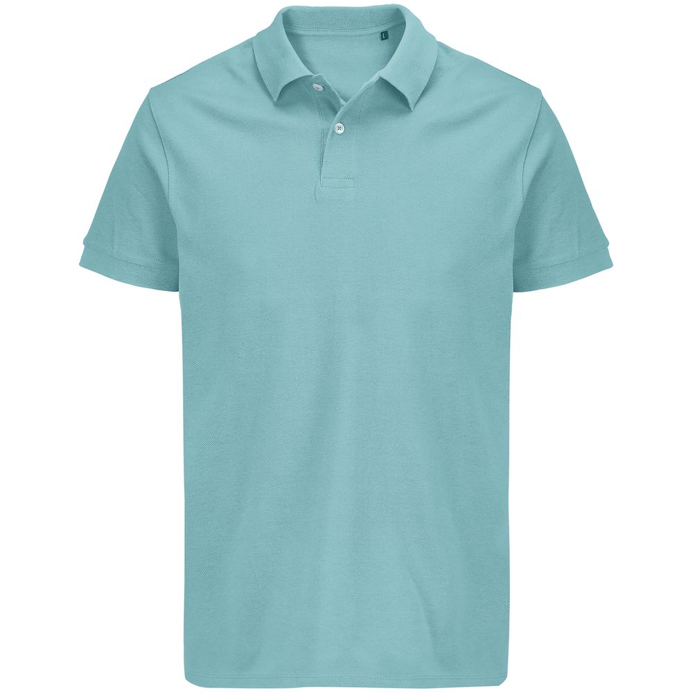 Рубашка поло женская Pacific Women, голубая (морская волна) с логотипом