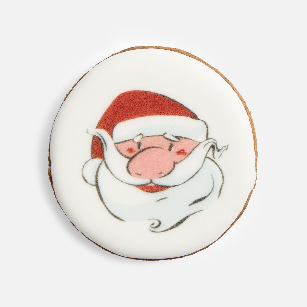 Печенье имбирное «Дед Мороз» с логотипом