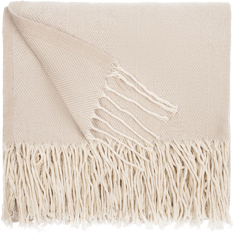 Плед «Сенеж», бежевый с логотипом