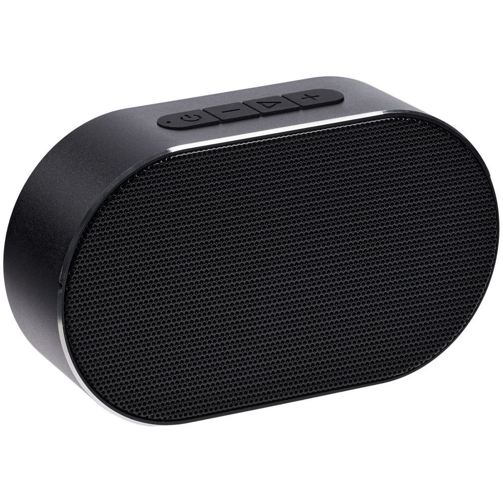 Беспроводная колонка Sound Count, черная с логотипом