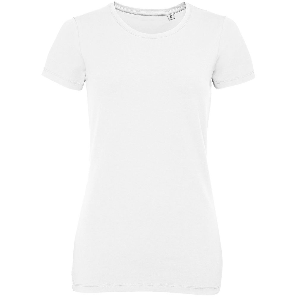 Футболка женская Millenium Stretch Women, белая с логотипом