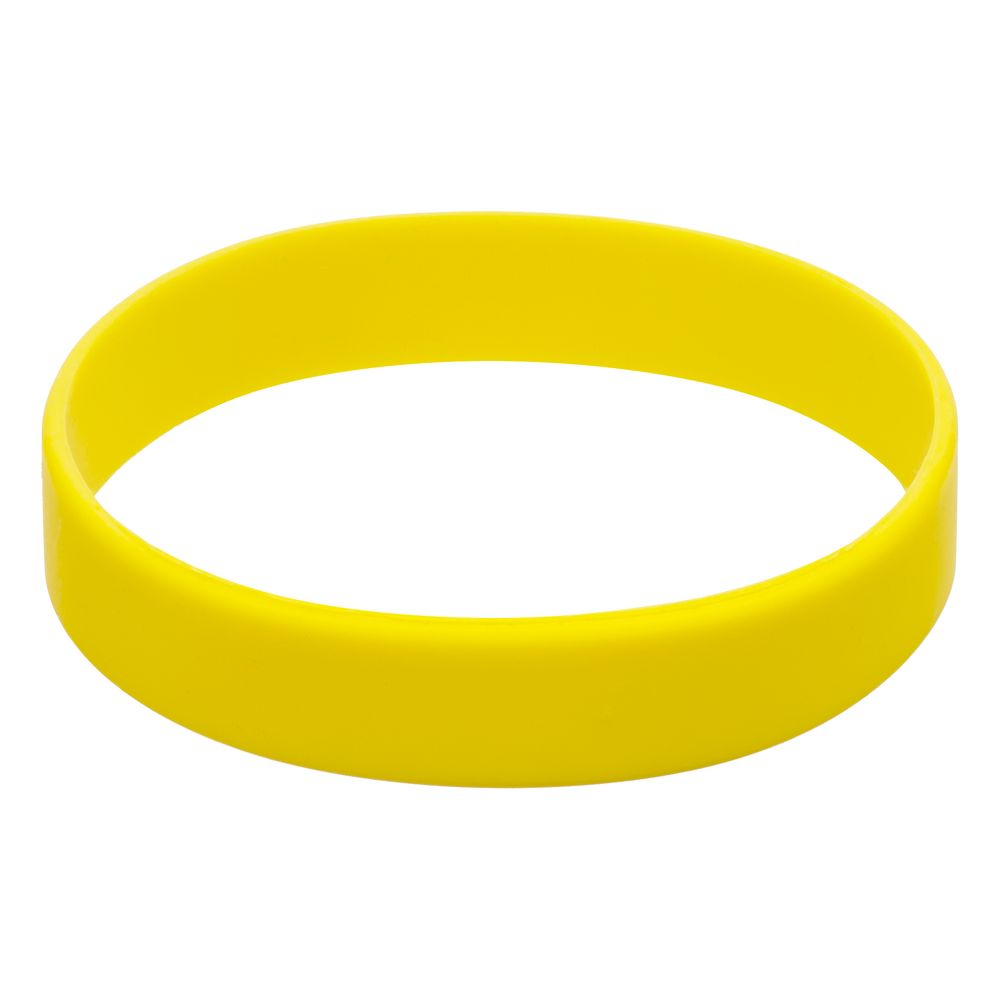Силиконовый браслет Valley, желтый с логотипом