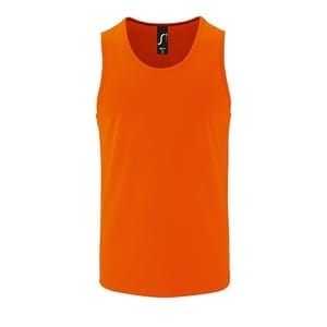 Майка мужская Sporty TT Men, оранжевый неон с логотипом