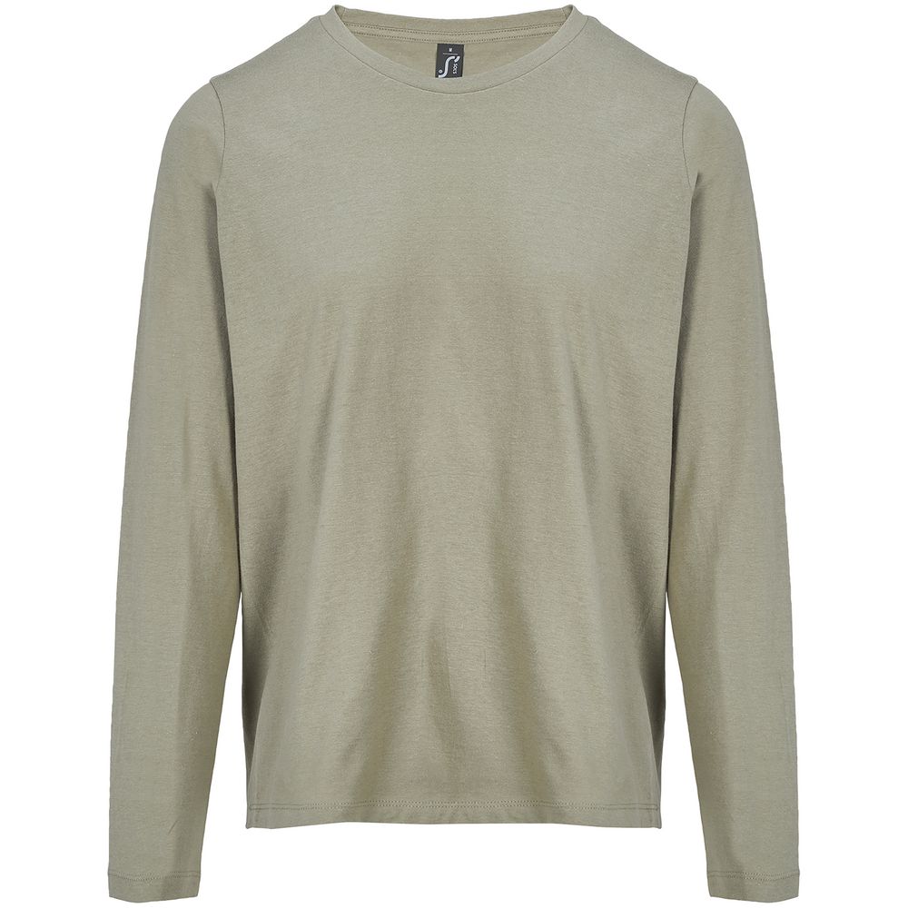 Футболка с длинным рукавом женская Monarch Women, хаки с логотипом