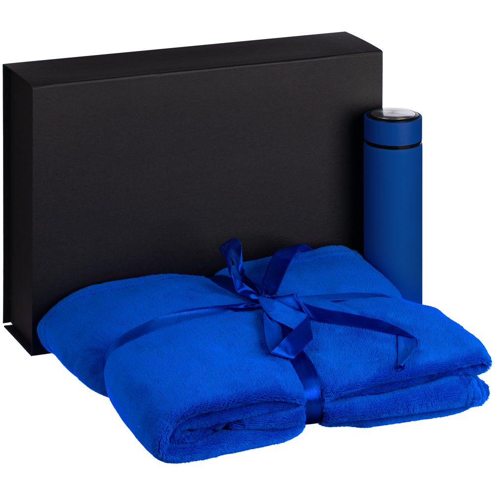 Набор Soft Embrace, синий с логотипом