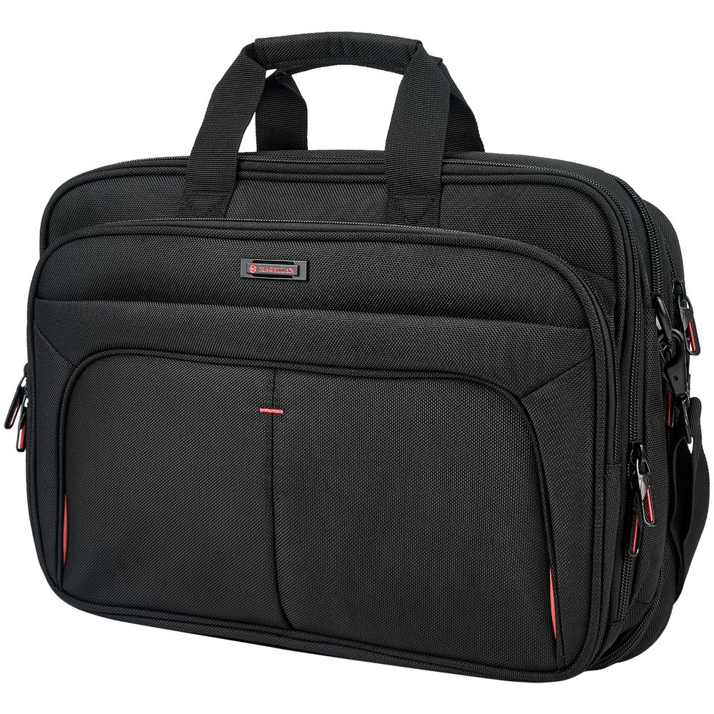 Сумка для ноутбука X Range 15, черная с логотипом