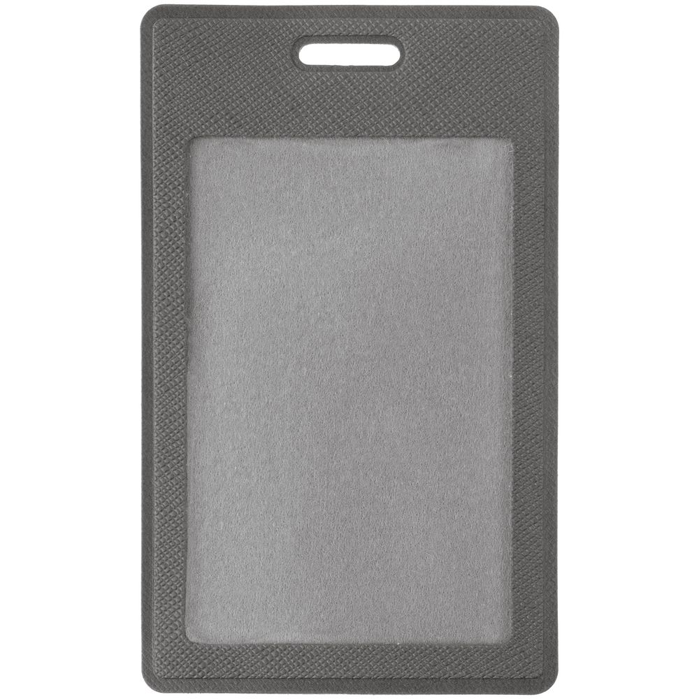 Чехол для пропуска Hit, серый с логотипом