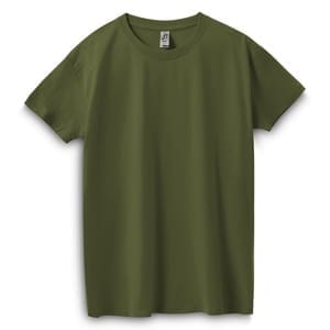 Футболка Imperial 190, зеленый хаки с логотипом