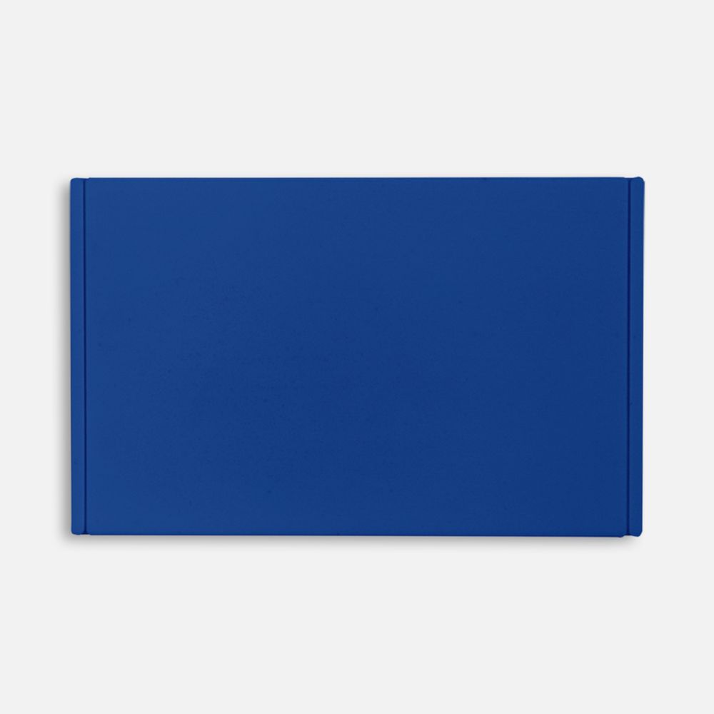 Лейбл из ПВХ Dzeta, ХL, синий с логотипом