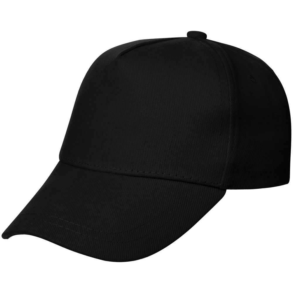 Бейсболка детская Standard Kids, черная с логотипом