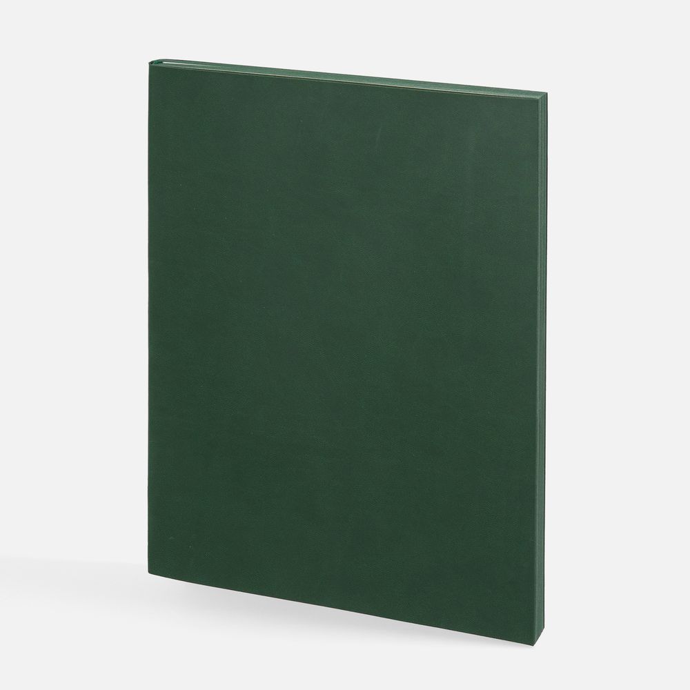 Ежедневник Flat Maxi, недатированный, зеленый, ver.2 с логотипом