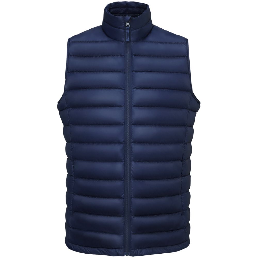 Жилет мужской Wilson BW Men, темно-синий с логотипом