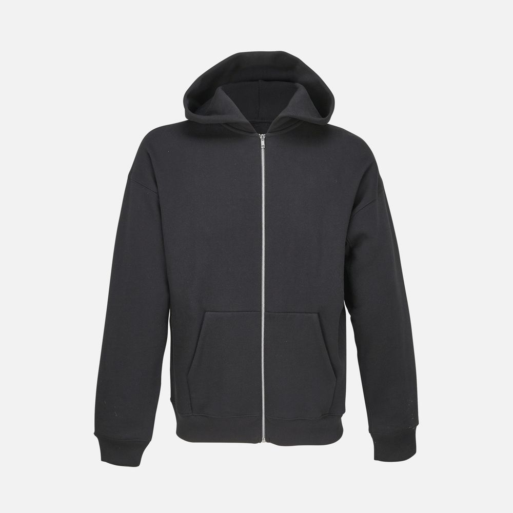 Толстовка унисекс на молнии Jelo, черная с логотипом