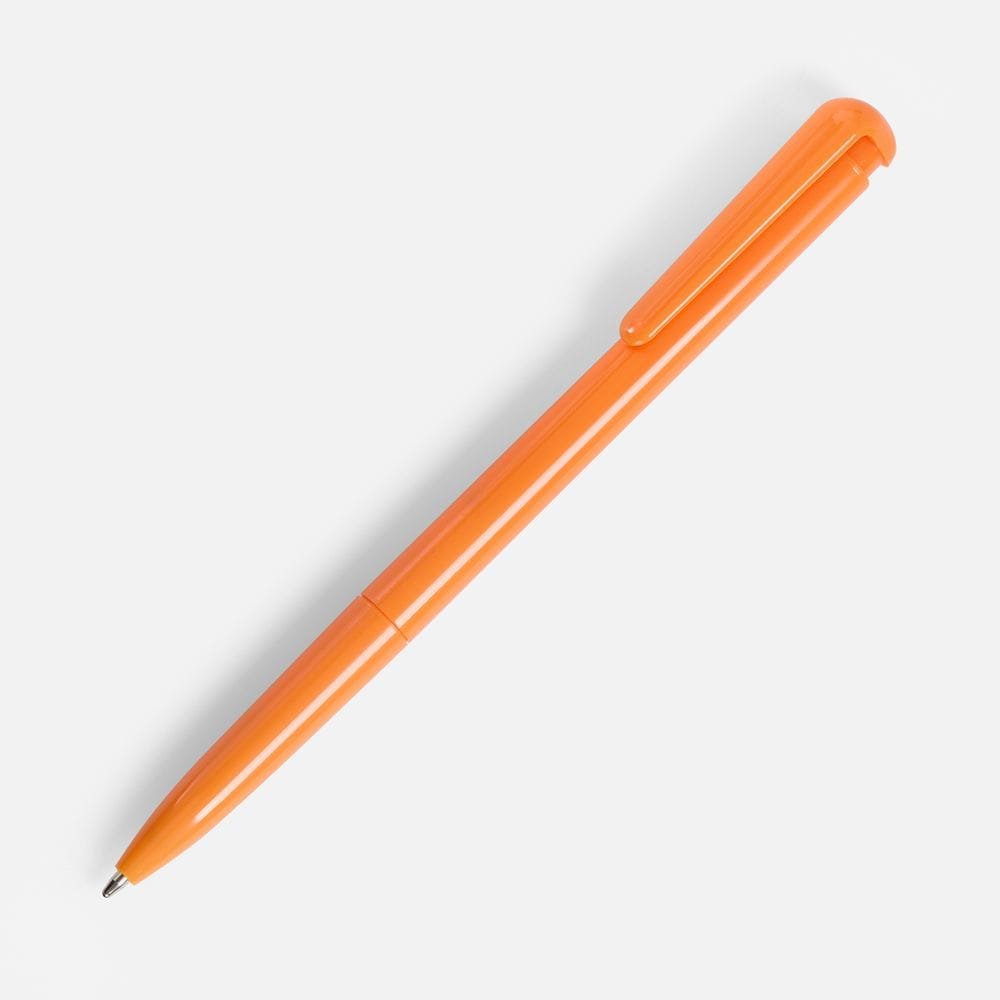 Ручка шариковая Penpal, оранжевая с логотипом