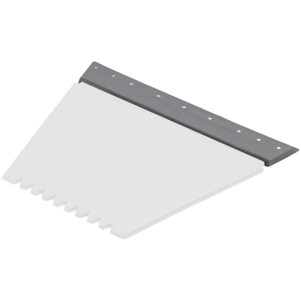 Скребок с водосгоном Snowie, белый с логотипом