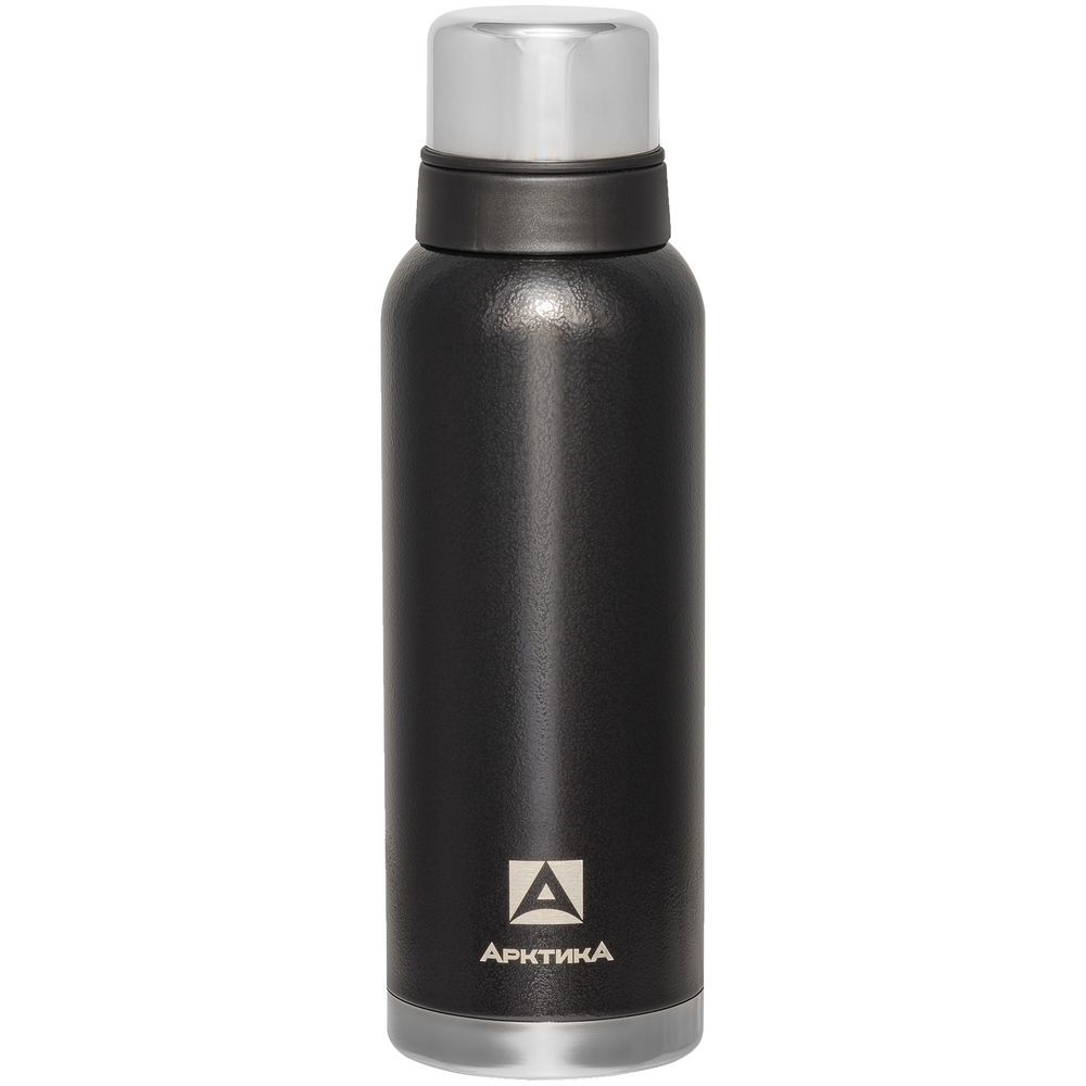 Термос «Арктика Hammerite 1200», черный с логотипом