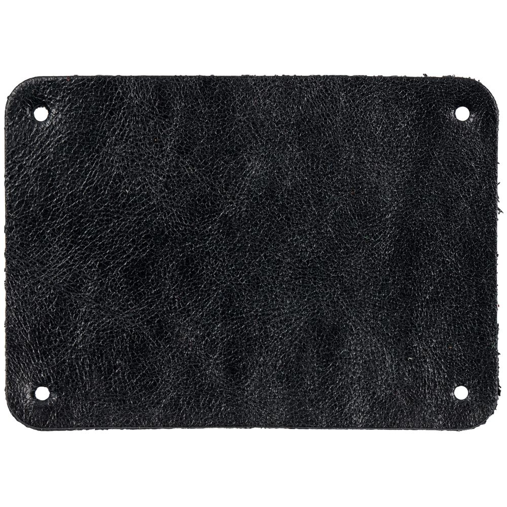 Лейбл кожаный Beta, XL, черный с логотипом