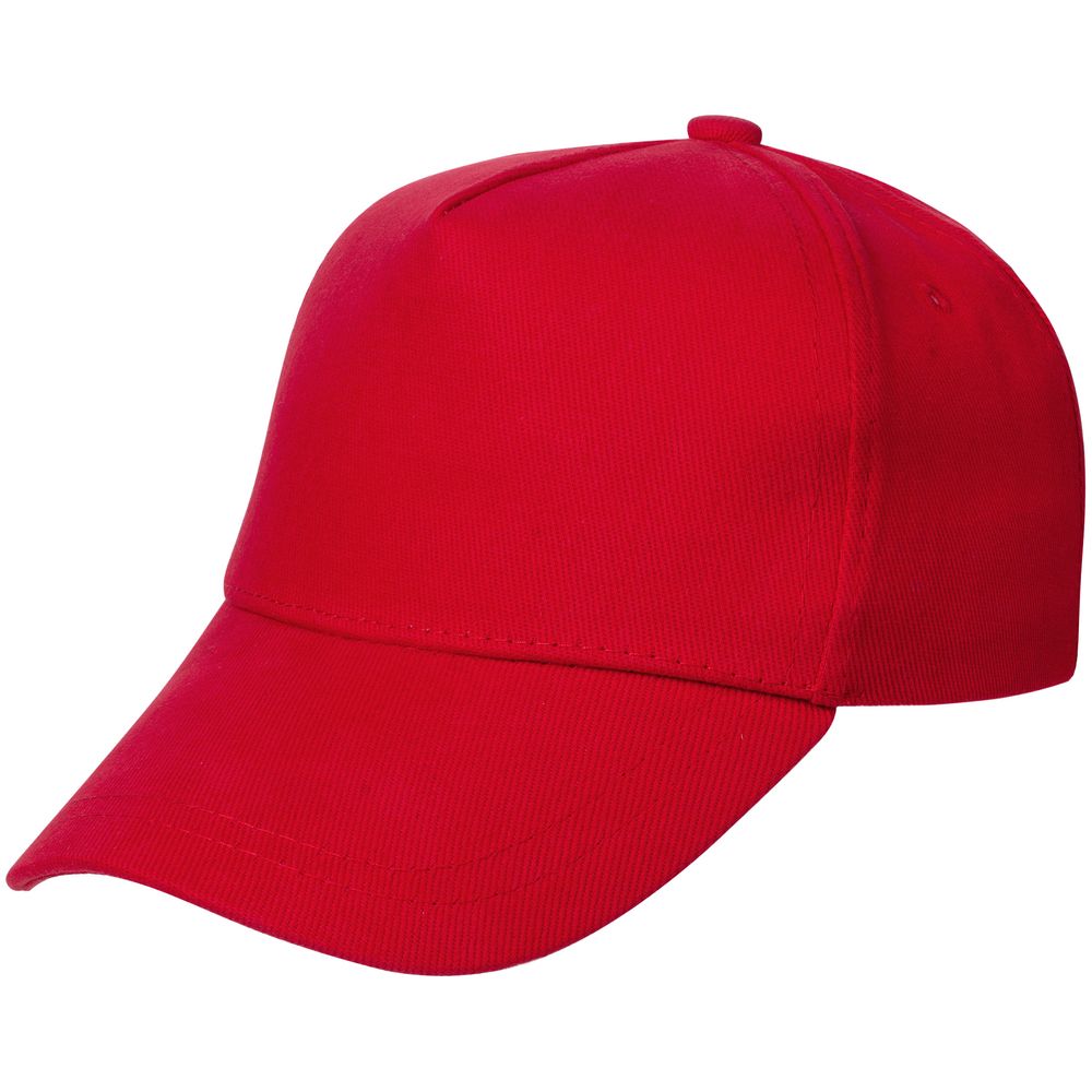 Бейсболка детская Standard Kids, красная с логотипом