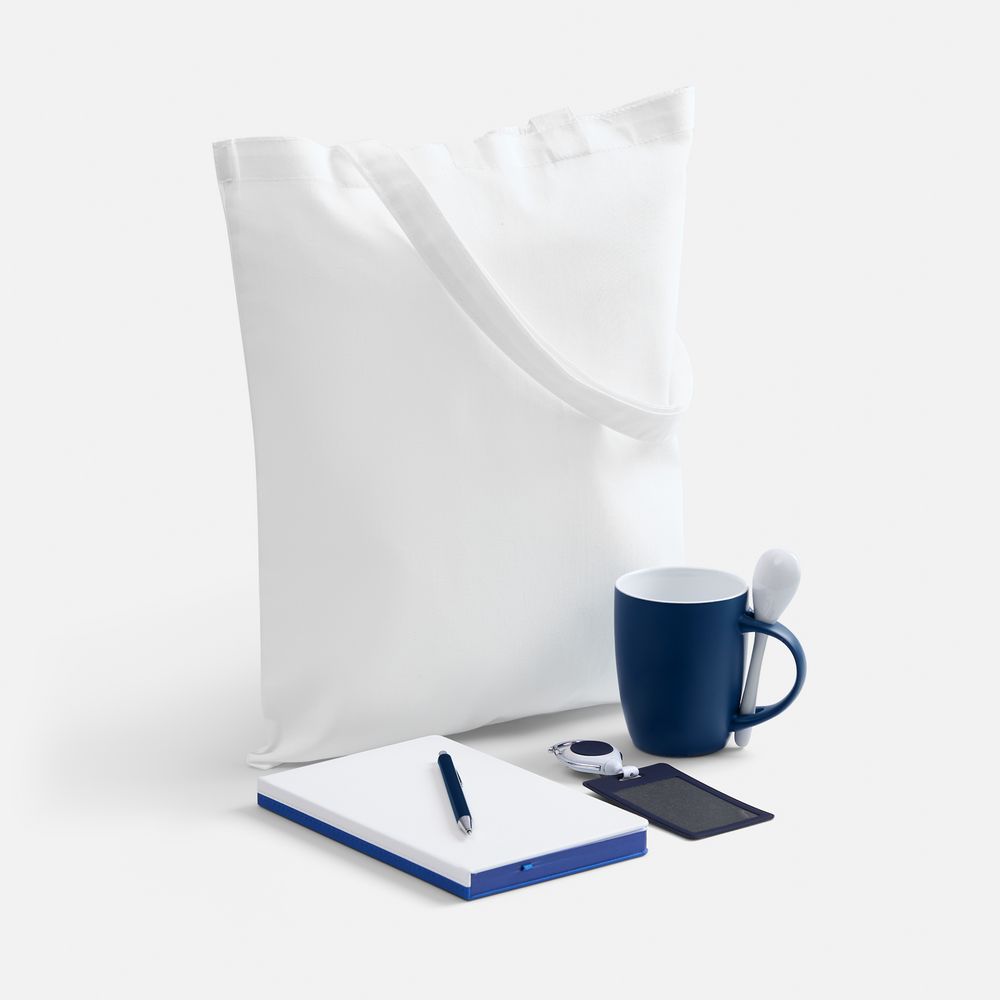 Набор Welcome Pack, синий с белым с логотипом