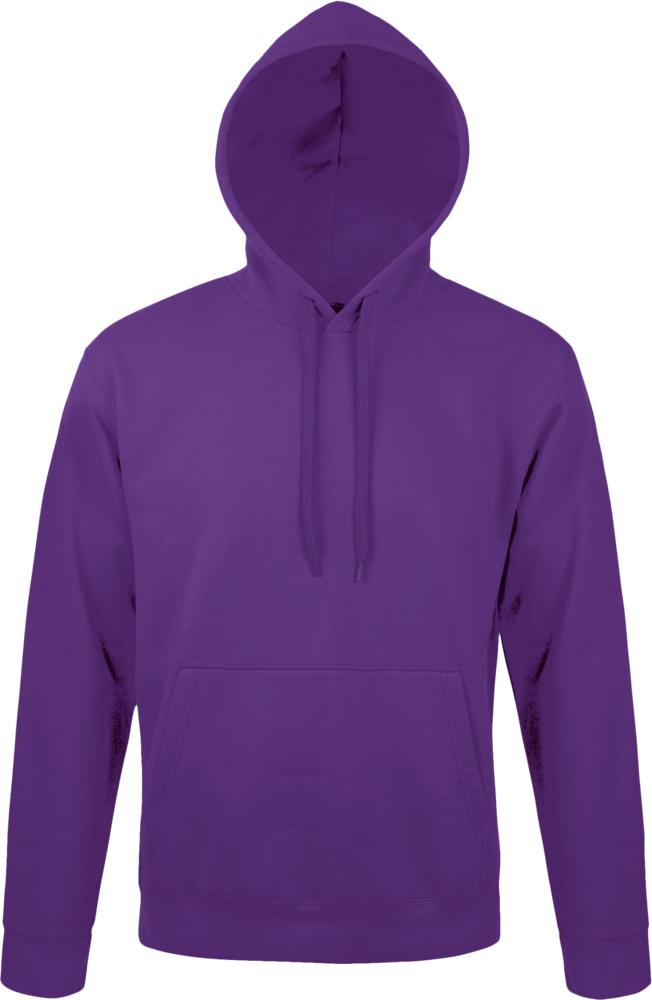 Толстовка с капюшоном Snake 280, темно-фиолетовая с логотипом