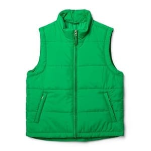 Жилет детский Kama Kids, зеленый с логотипом