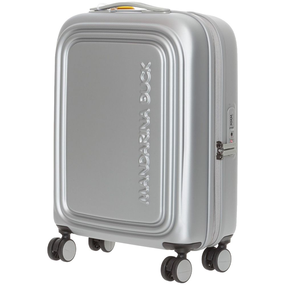 Чемодан Logoduck S, серебристый с логотипом