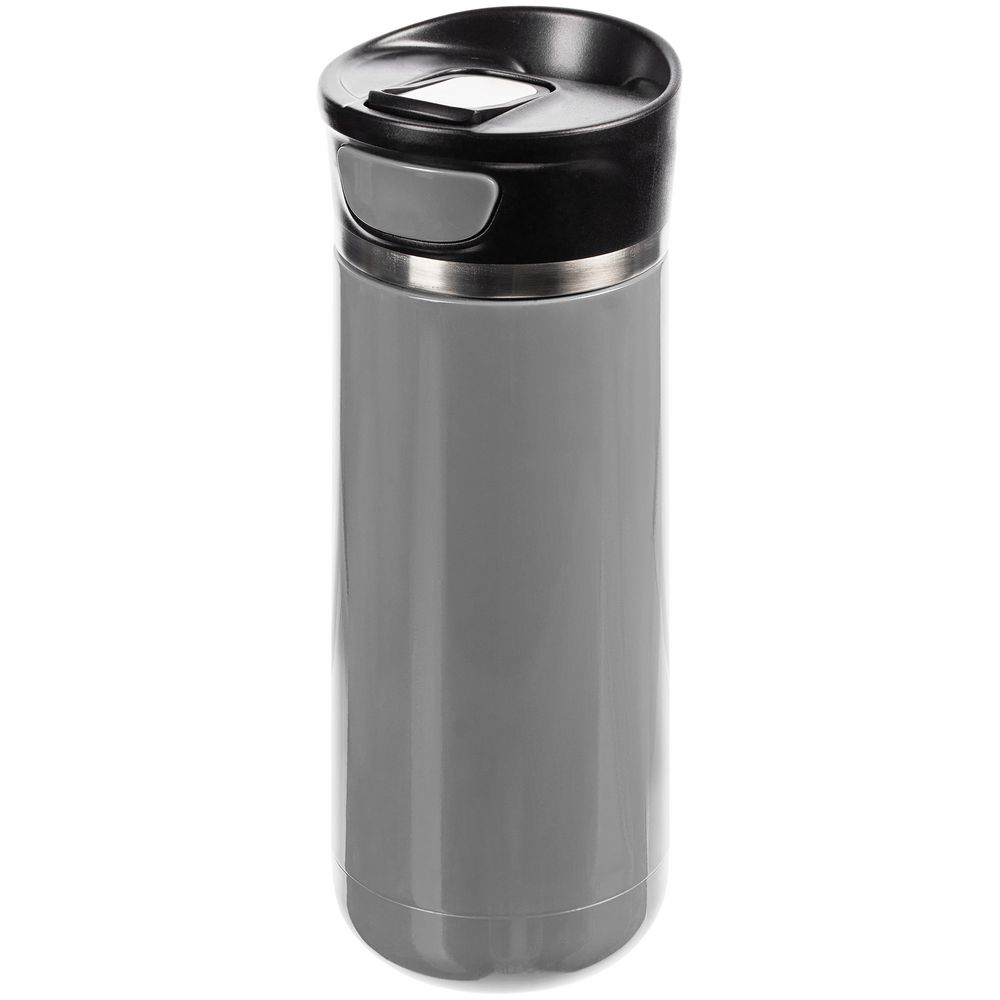 Термостакан Kilkee, серый с логотипом