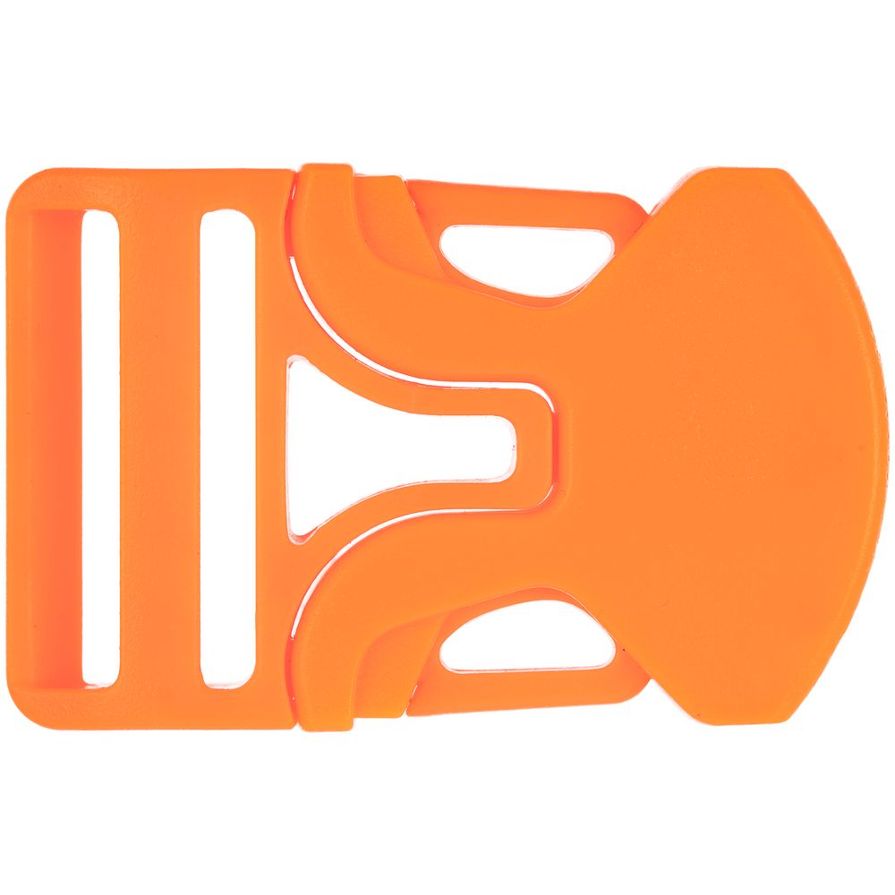 Застежка-пряжка односторонняя Triden, оранжевый неон с логотипом