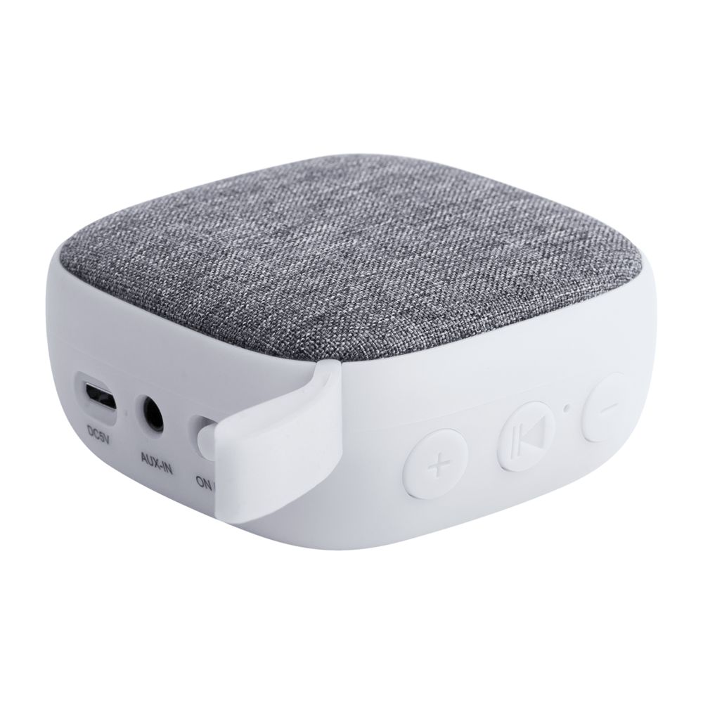 Беспроводная колонка Chubby, белая с логотипом