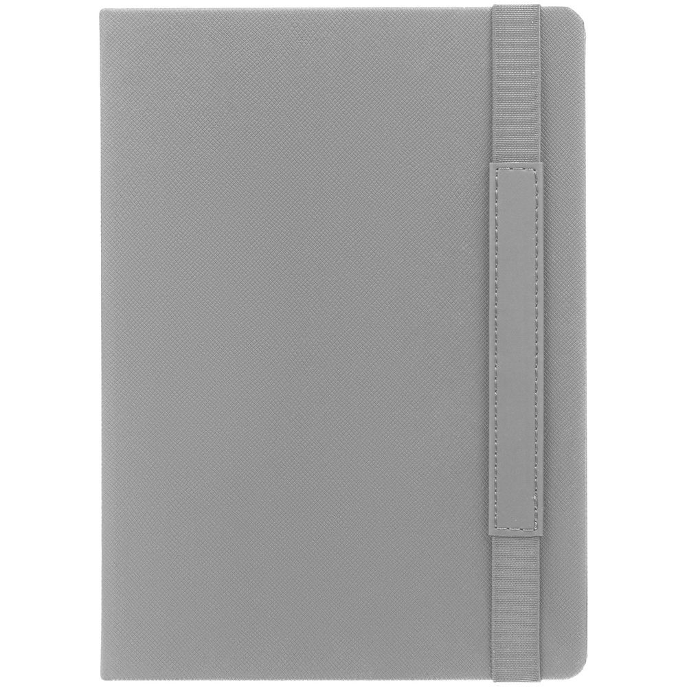 Ежедневник Peel, недатированный, серый с логотипом