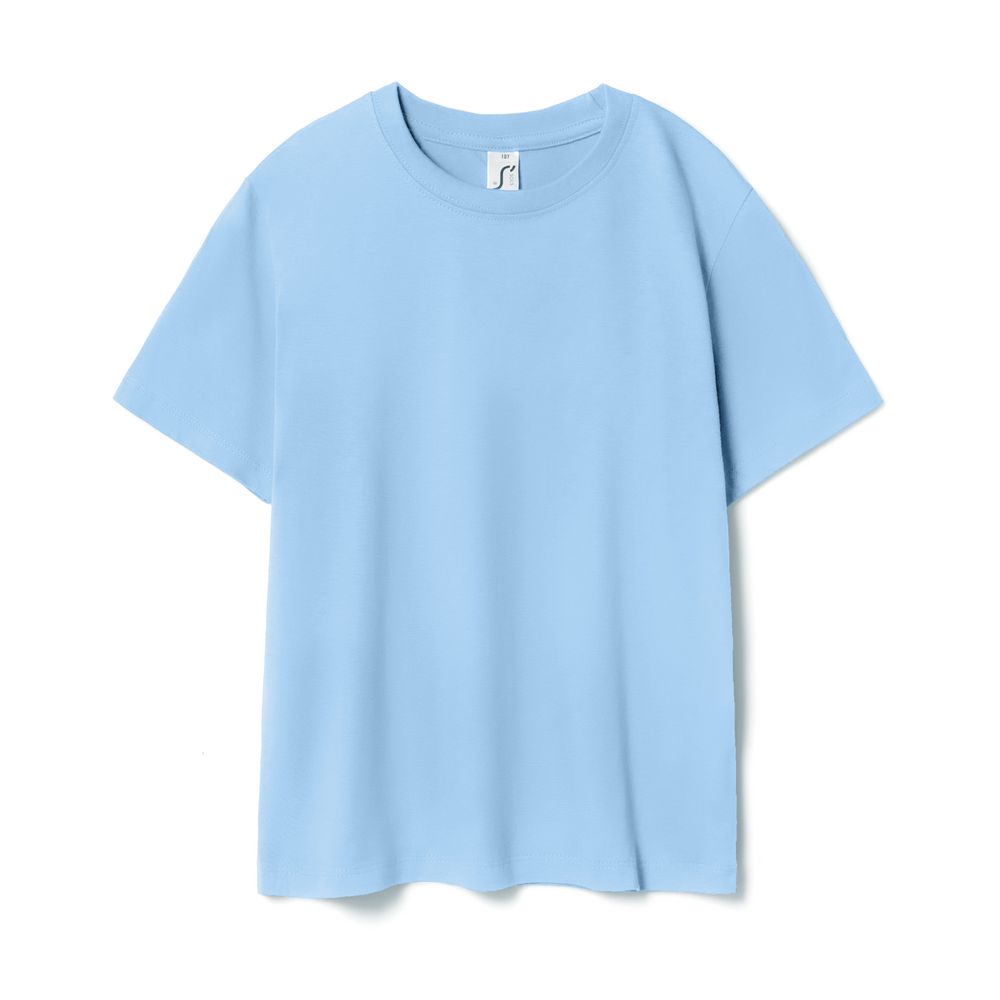 Футболка детская Regent Kids 150, голубая с логотипом