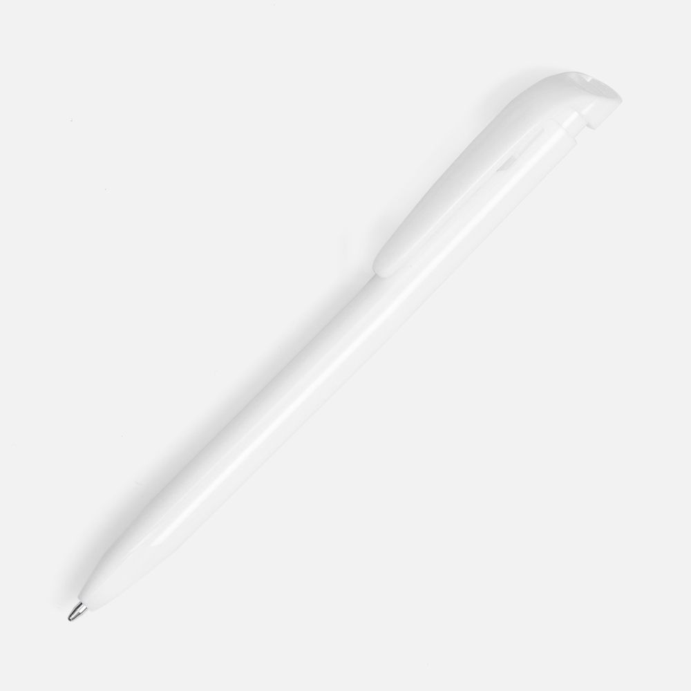 Ручка шариковая Favorite, белая с логотипом