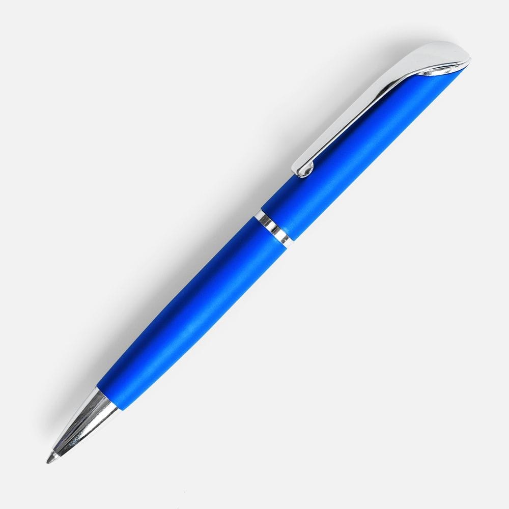 Ручка шариковая Glide, синяя с логотипом