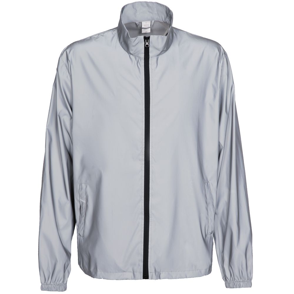 Ветровка Manifest 2.0 из светоотражающей ткани, серая с логотипом