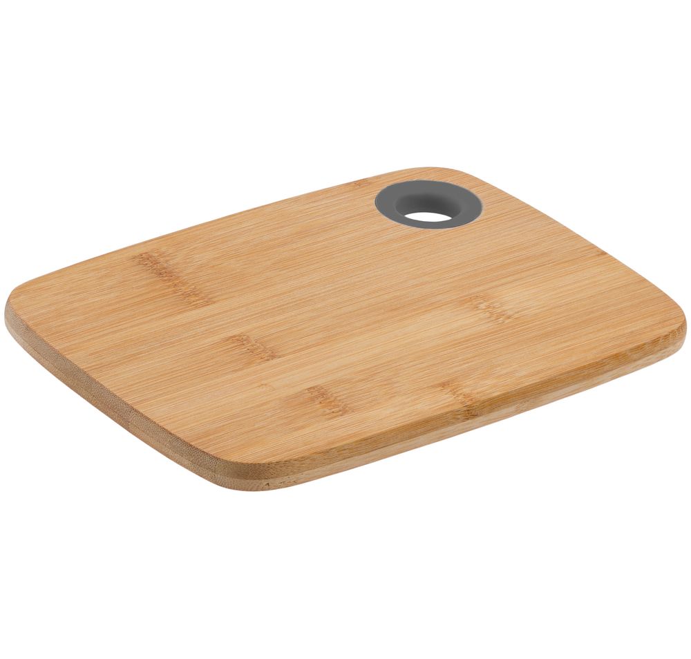 Доска разделочная Denver, с серым кольцом с логотипом