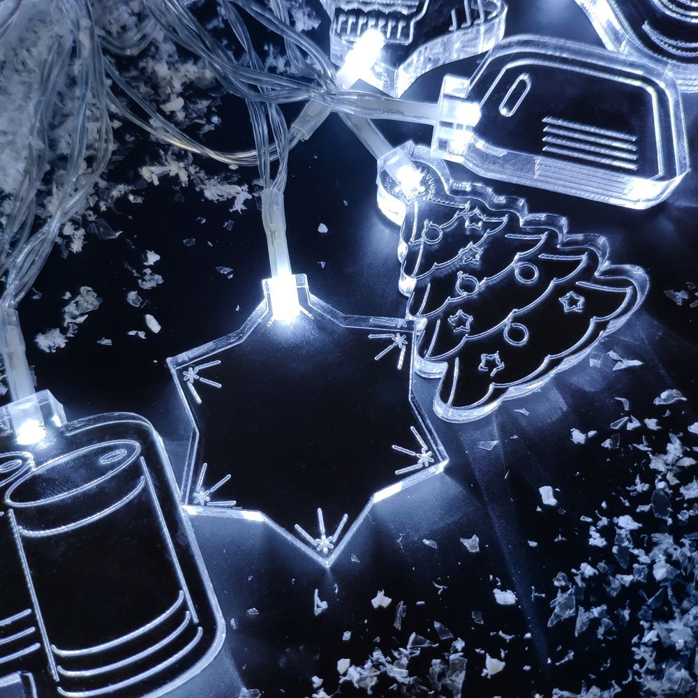 Светодиодная гирлянда Fuel Up, нефть и газ с логотипом