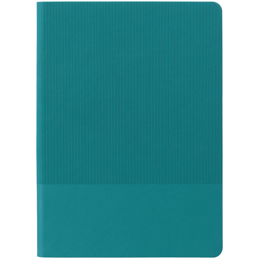 Ежедневник Vale, недатированный, бирюзовый с логотипом