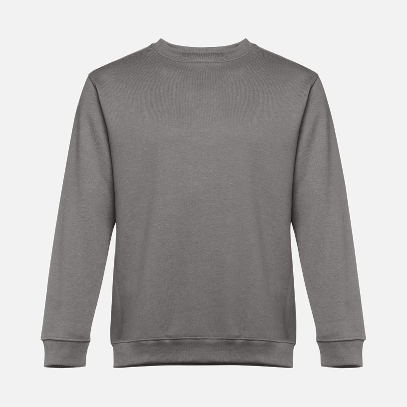 Свитшот унисекс Delta, серый с логотипом