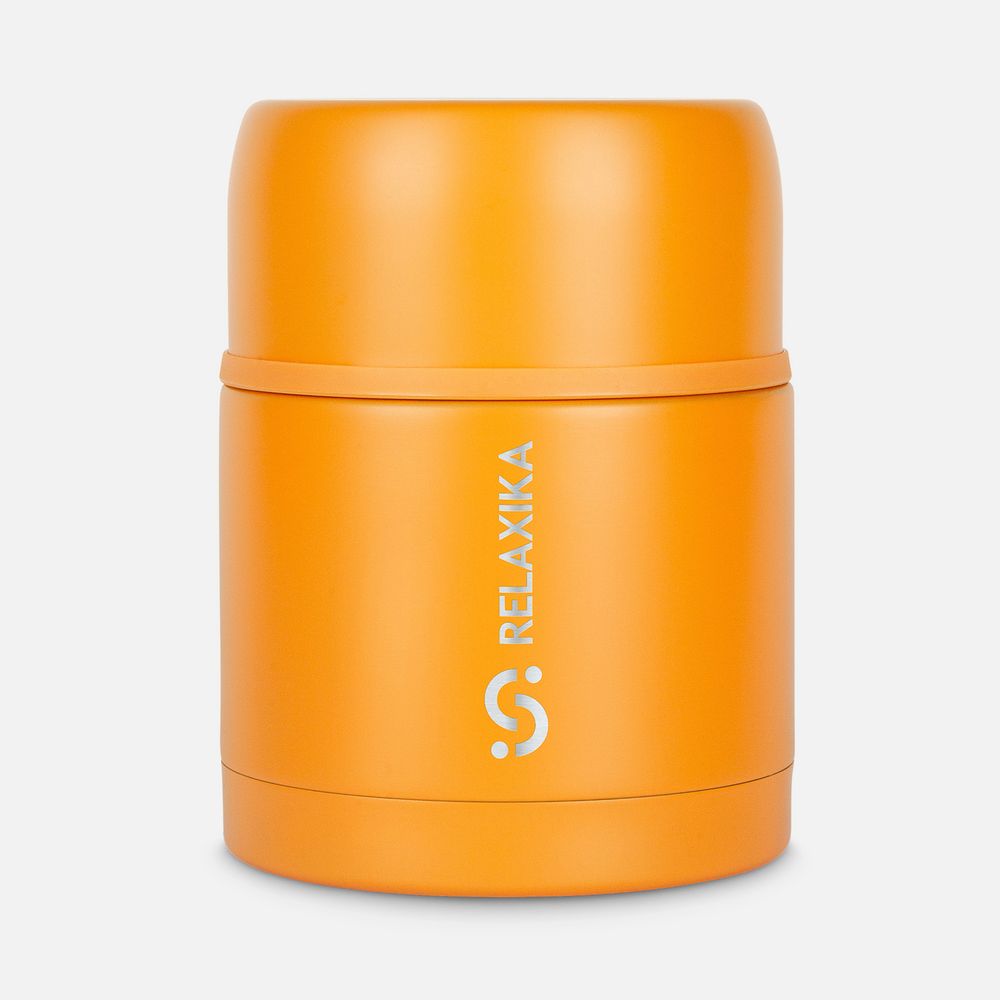 Термос для еды Relaxika 500, желтый с логотипом