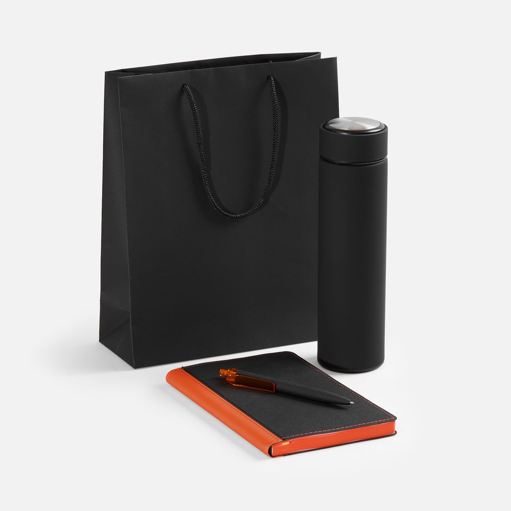 Набор Nice Twice Pack, черный с оранжевым с логотипом