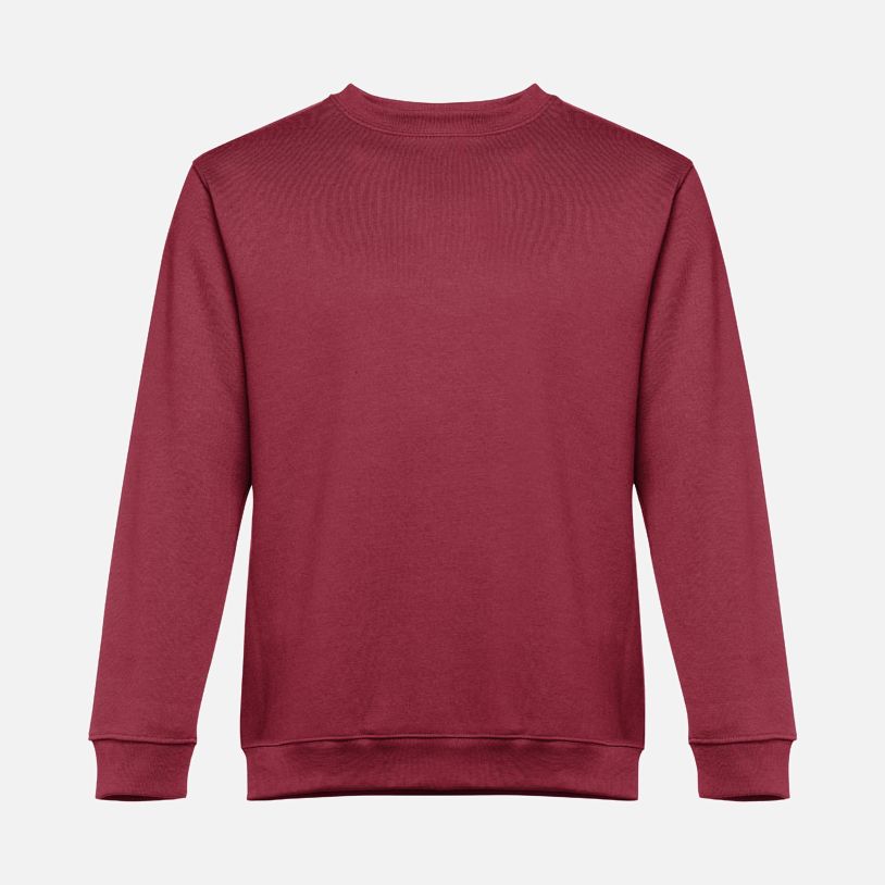 Свитшот унисекс Delta, бордовый с логотипом