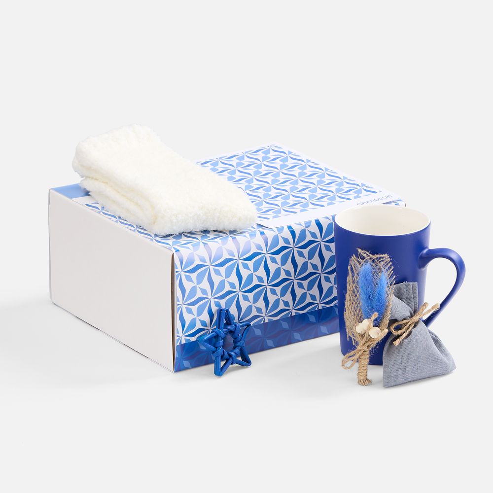 Набор Sockshire, синий с логотипом