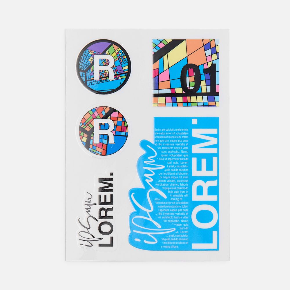 Наклейки UV-DTF Sticker Pack на заказ, M с логотипом