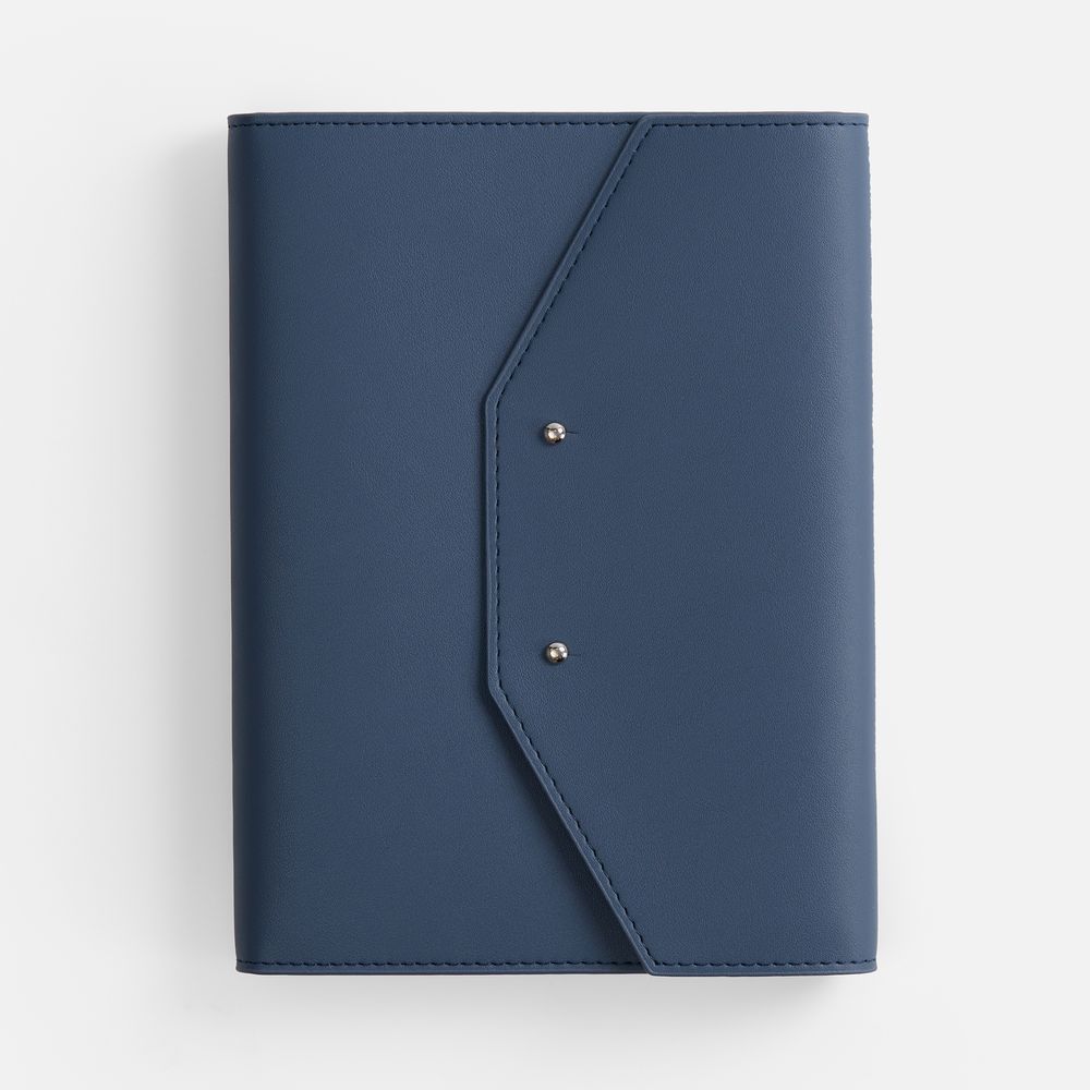 Ежедневник-органайзер Clean Slate, недатированный, синий с логотипом