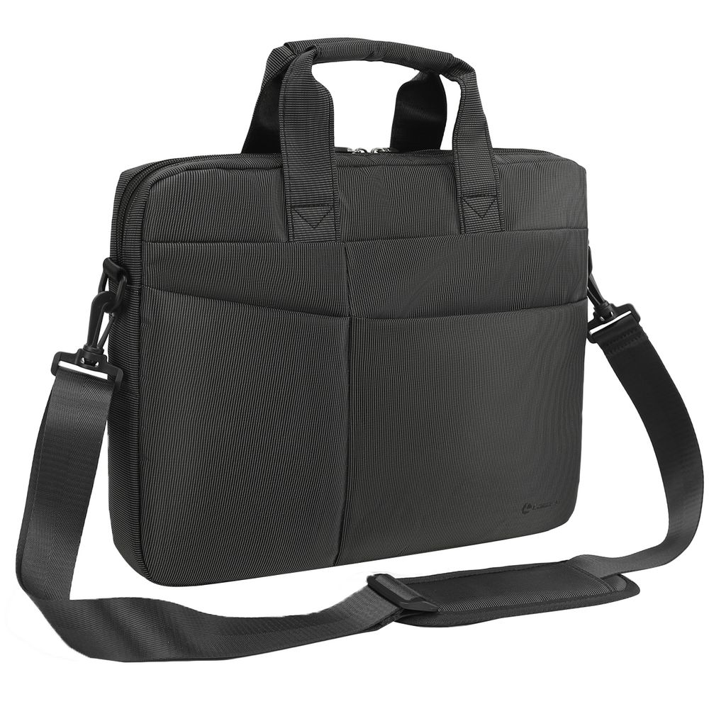 Сумка для ноутбука L244, черная с логотипом