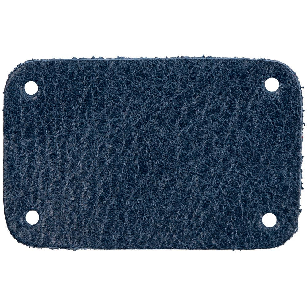 Лейбл кожаный Beta, S, синий с логотипом