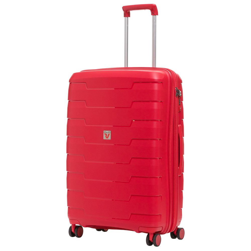 Чемодан Skyline M, красный с логотипом